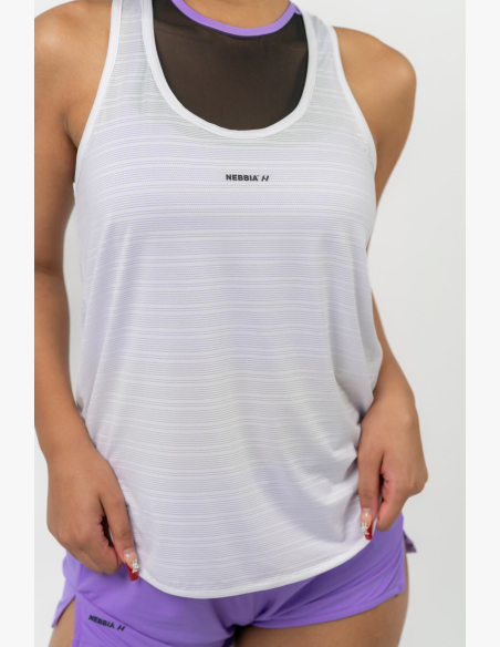 NEBBIA • FIT Activewear tielko “Airy” s reflexným logom • NEBBIAshop.sk