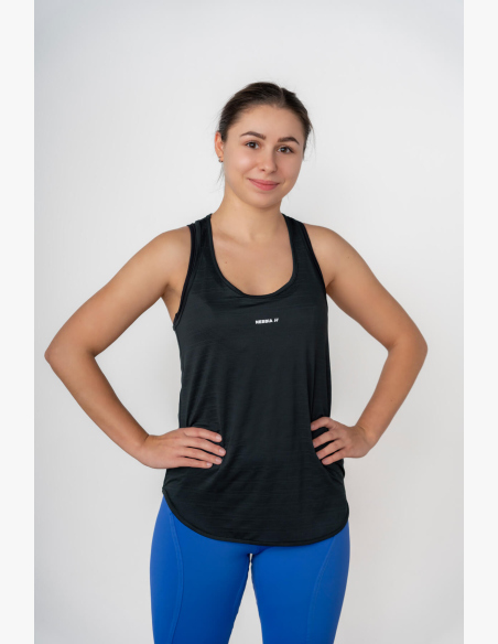 NEBBIA • FIT Activewear tielko “Airy” s reflexným logom • NEBBIAshop.sk