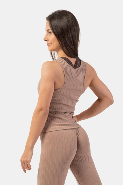 NEBBIA • Prúžkovaný úpletový top z organickej bavlny • NEBBIAshop.sk 2
