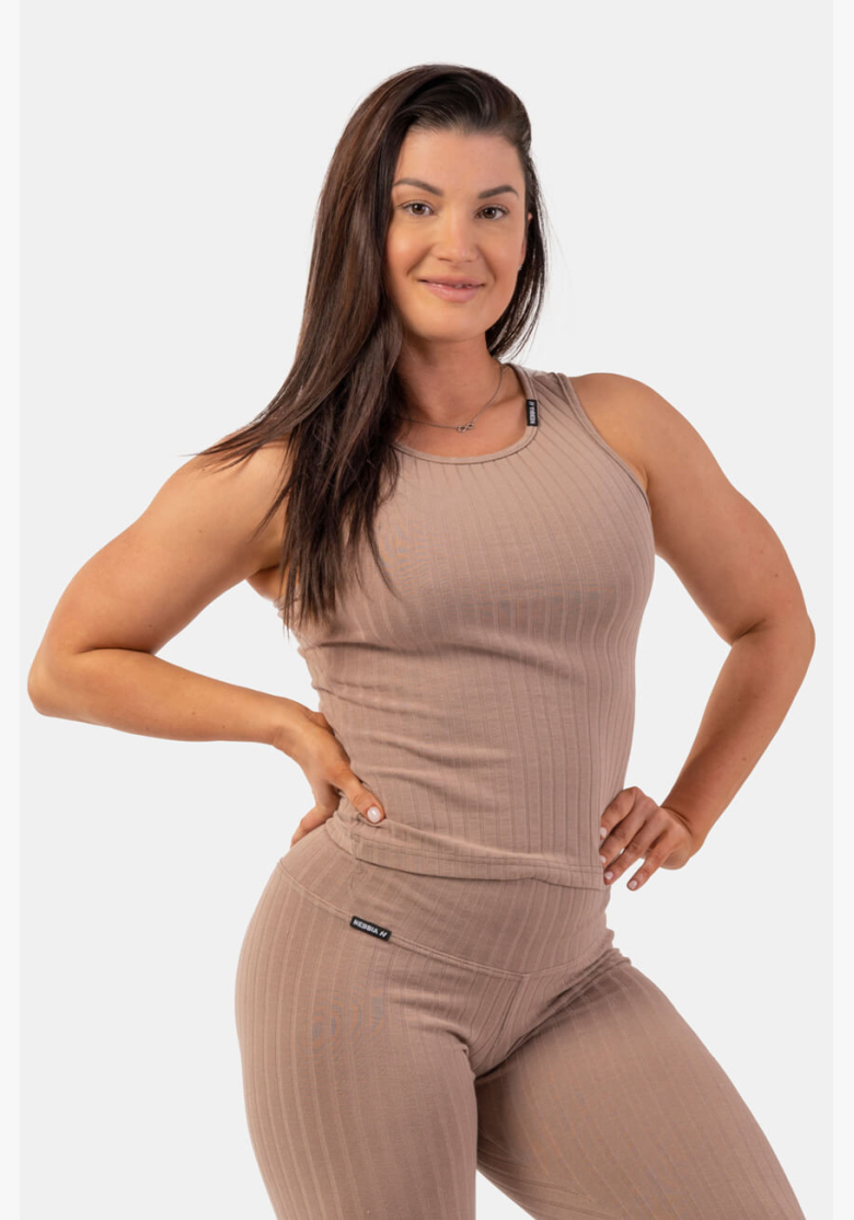 NEBBIA • Ribbed knitted tank top made of organic cotton • NEBBIAshop.cz NEBBIA • Ribbed knitted tank top made of organic cotton • NEBBIAshop.cz