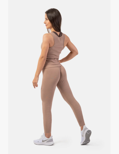NEBBIA • Prúžkovaný úpletový top z organickej bavlny • NEBBIAshop.sk