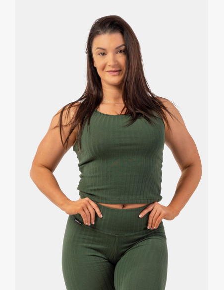 NEBBIA • Ribbed knitted tank top made of organic cotton • NEBBIAshop.cz