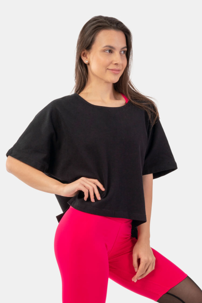 NEBBIA • Voľné crop tričko „The Minimalist“ • NEBBIAshop.sk