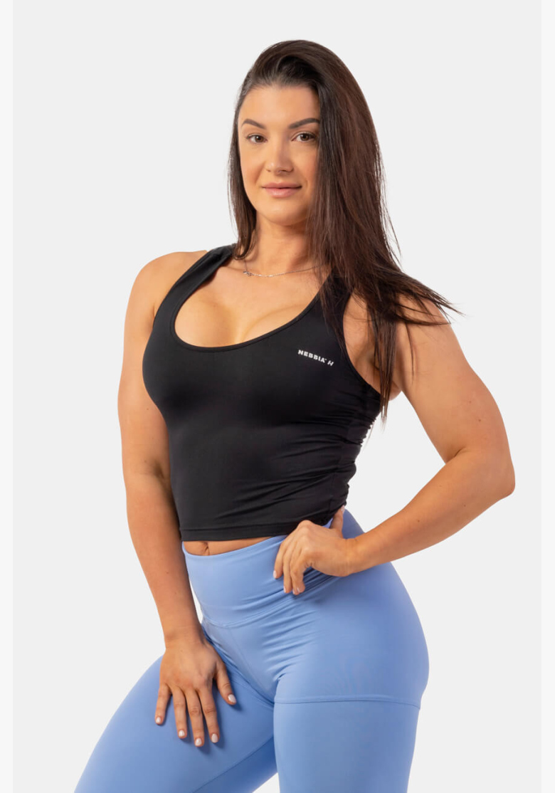 NEBBIA • Canotta crop slim-fit sportiva • NEBBIAshop.it NEBBIA • Canotta crop slim-fit sportiva • NEBBIAshop.it