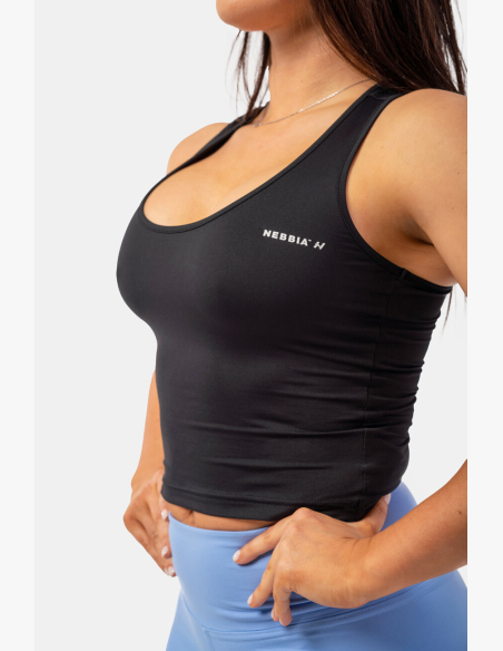 NEBBIA • Canotta crop slim-fit sportiva • NEBBIAshop.it