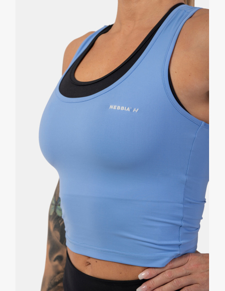 NEBBIA • Sports slim-fit crop tank top • NEBBIAshop.cz