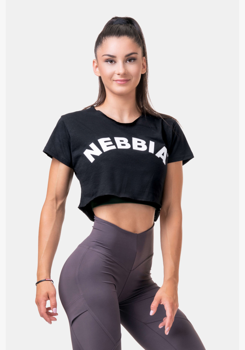 NEBBIA • Voľný Fit & Sporty crop top • NEBBIAshop.sk NEBBIA • Voľný Fit & Sporty crop top • NEBBIAshop.sk