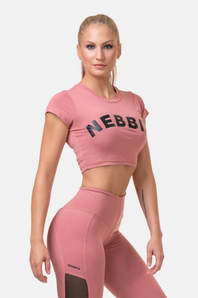NEBBIA • Sporty HERO crop top s krátkym rukávom • NEBBIAshop.sk