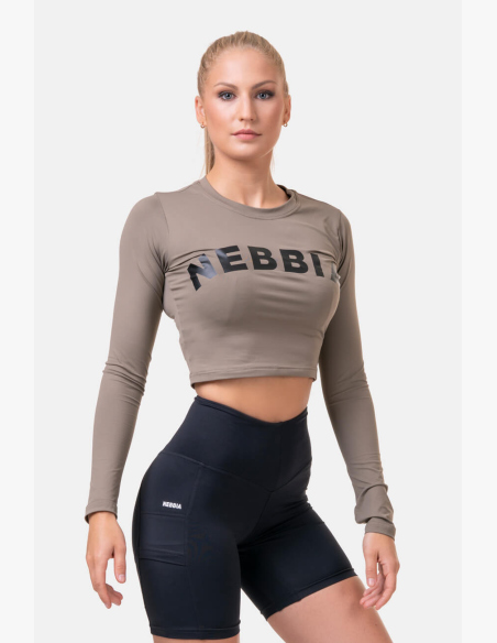 NEBBIA • Sporty HERO crop top s dlhým rukávom • NEBBIAshop.sk