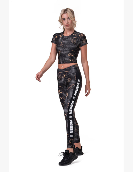 NEBBIA • Crop Top Active Čierna • NEBBIAshop.sk