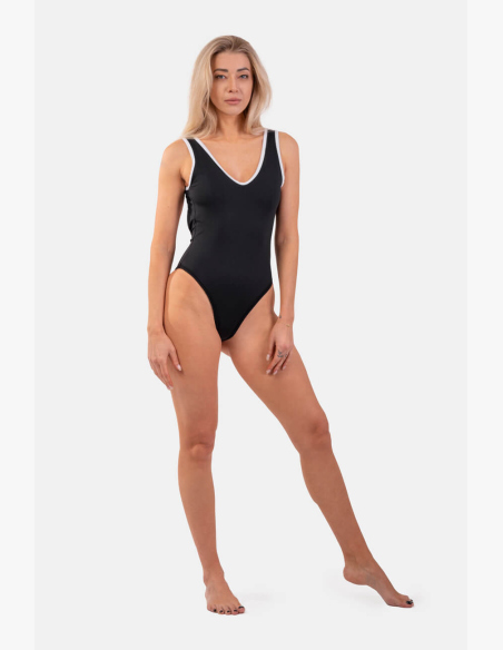 NEBBIA • Costumi da bagno neri interi stile francese • NEBBIAshop.cz