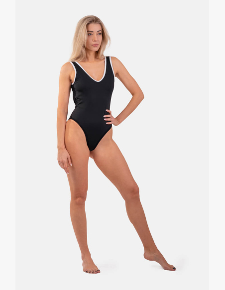 NEBBIA • Costumi da bagno neri interi stile francese • NEBBIAshop.cz