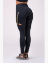 Nebbia Honey Bunny are timeless leggings in a combination of black and gold designed mainly for active women.