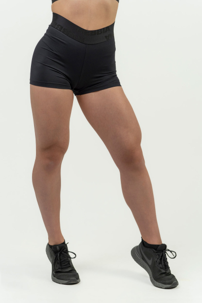 NEBBIA • Pantaloni corti compressivi da donna con vita alta INTENSE • NEBBIAshop.it