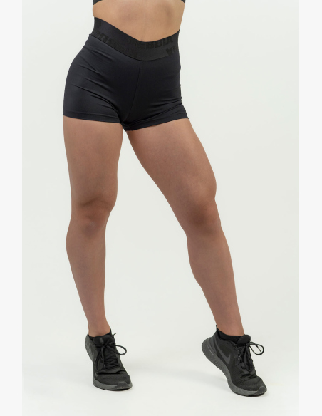 NEBBIA • Pantaloni corti compressivi da donna con vita alta INTENSE • NEBBIAshop.it
