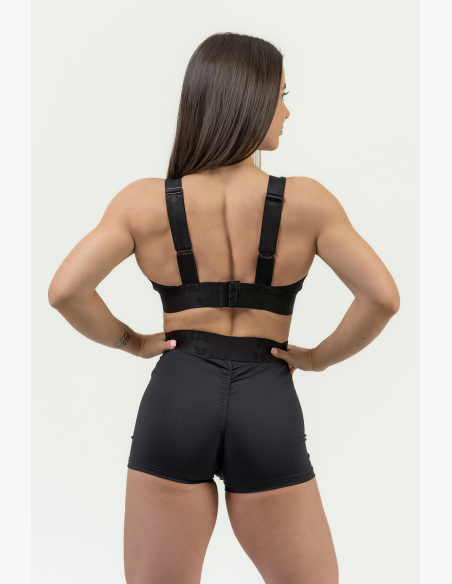 NEBBIA • Pantaloni corti compressivi da donna con vita alta INTENSE • NEBBIAshop.it