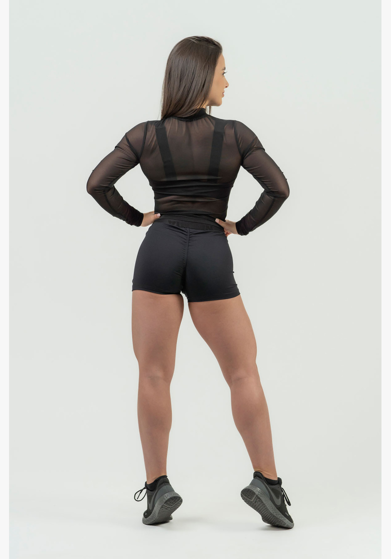 NEBBIA • Pantaloni corti compressivi da donna con vita alta INTENSE • NEBBIAshop.it NEBBIA • Pantaloni corti compressivi da donna con vita alta INTENSE • NEBBIAshop.it