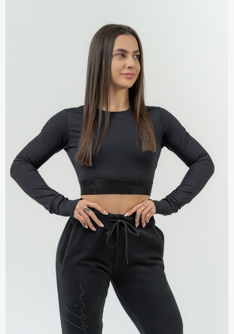 NEBBIA • Crop top da donna con maniche lunghe NEBBIA INTENSE Perform • NEBBIAshop.cz NEBBIA • Crop top da donna con maniche lunghe NEBBIA INTENSE Perform • NEBBIAshop.cz