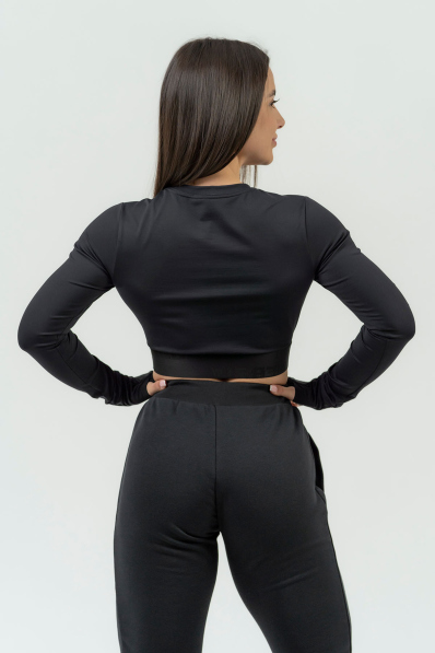 NEBBIA • Dámsky crop top s dlhým rukávom NEBBIA INTENSE Perform • NEBBIAshop.sk 2
