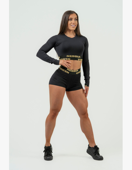 NEBBIA • Dámsky crop top s dlhým rukávom NEBBIA INTENSE Perform • NEBBIAshop.sk