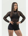 You will love wearing the Nebbia Intense Sheer long-sleeved women's top for outdoor activities like running or at the gym.