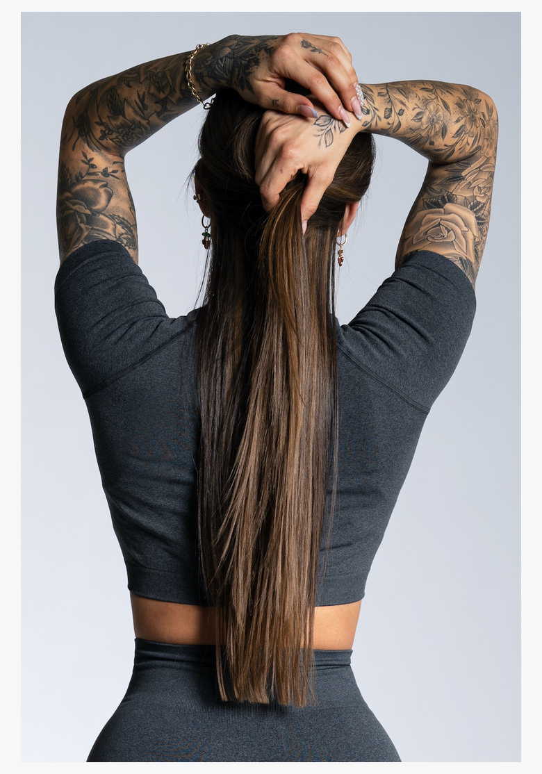 Crop top Gym Glamour s krátkym rukávom • Nebshop.sk