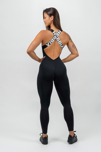 NEBBIA • Sportovní overal GYM RAT černá • Nebshop.cz