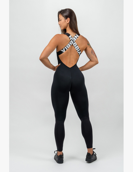 NEBBIA • Športový overal GYM RAT čierna • Nebshop.sk