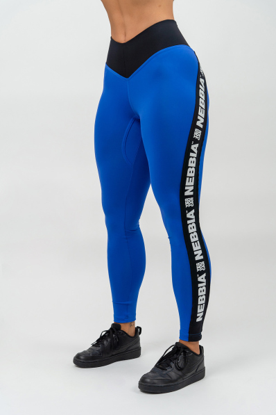 NEBBIA • Legíny s vysokým pasem ICONIC modrá • Nebshop.cz 2