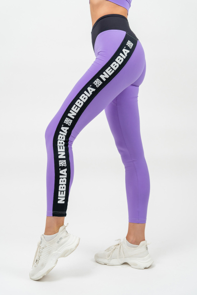 NEBBIA • Legíny s vysokým pásom ICONIC lila • Nebshop.sk