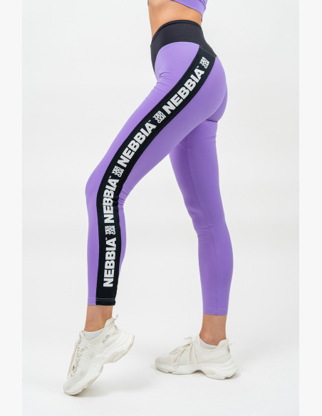 NEBBIA • Legíny s vysokým pásom ICONIC lila • Nebshop.sk