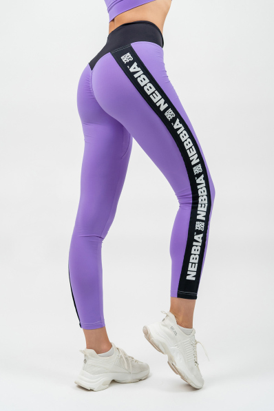 NEBBIA • Legíny s vysokým pásom ICONIC lila • Nebshop.sk 2