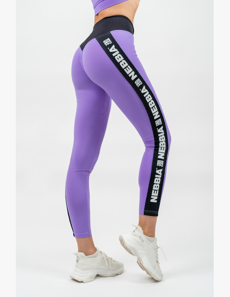 NEBBIA • Legíny s vysokým pásom ICONIC lila • Nebshop.sk