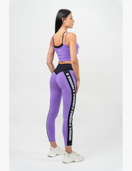 NEBBIA • Legíny s vysokým pásom ICONIC lila • Nebshop.sk