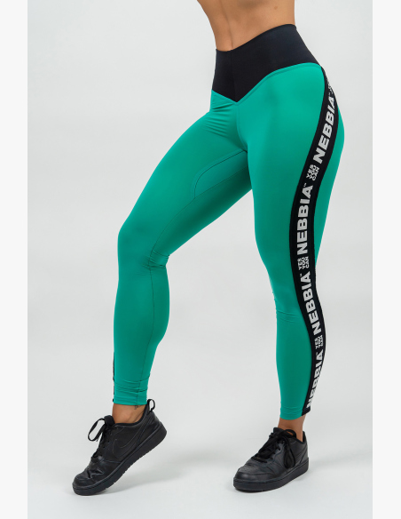 NEBBIA • Leggings high waist ICONIC verde • Nebshop.cz