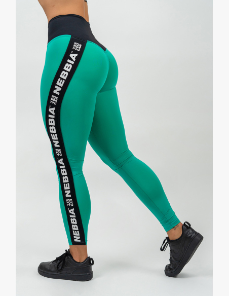 NEBBIA • Leggings high waist ICONIC verde • Nebshop.cz