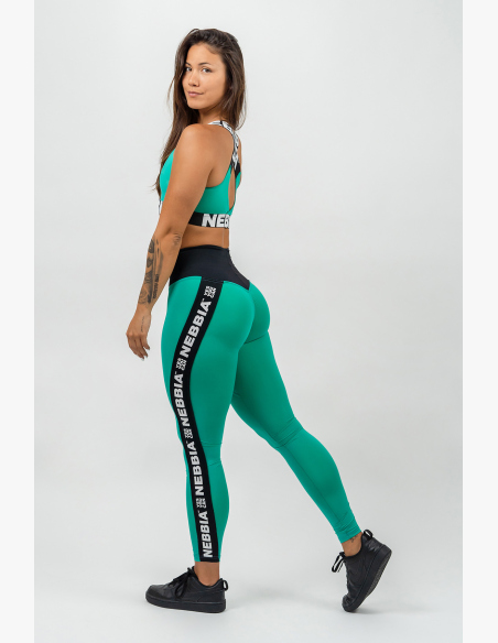NEBBIA • Leggings high waist ICONIC verde • Nebshop.cz
