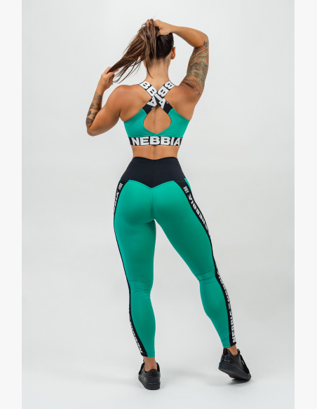 NEBBIA • Leggings high waist ICONIC verde • Nebshop.cz
