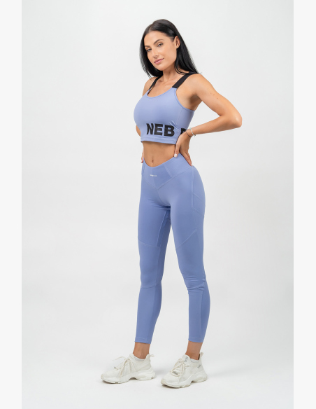 NEBBIA • Vyztužená športová podprsenka s vysokou oporou GYM TIME fialová • Nebshop.sk