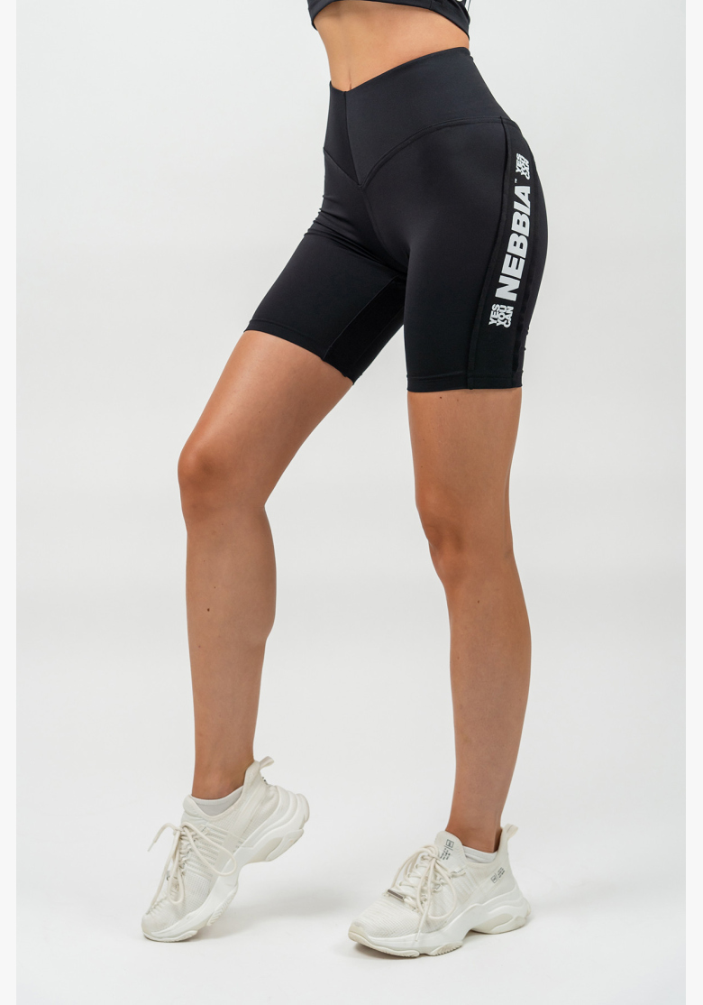 NEBBIA • Cyklistické šortky s vysokým pásom ICONIC čierna • Nebshop.sk NEBBIA • Cyklistické šortky s vysokým pásom ICONIC čierna • Nebshop.sk