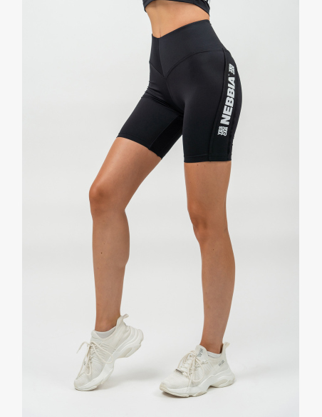 NEBBIA • Cyklistické šortky s vysokým pásom ICONIC čierna • Nebshop.sk