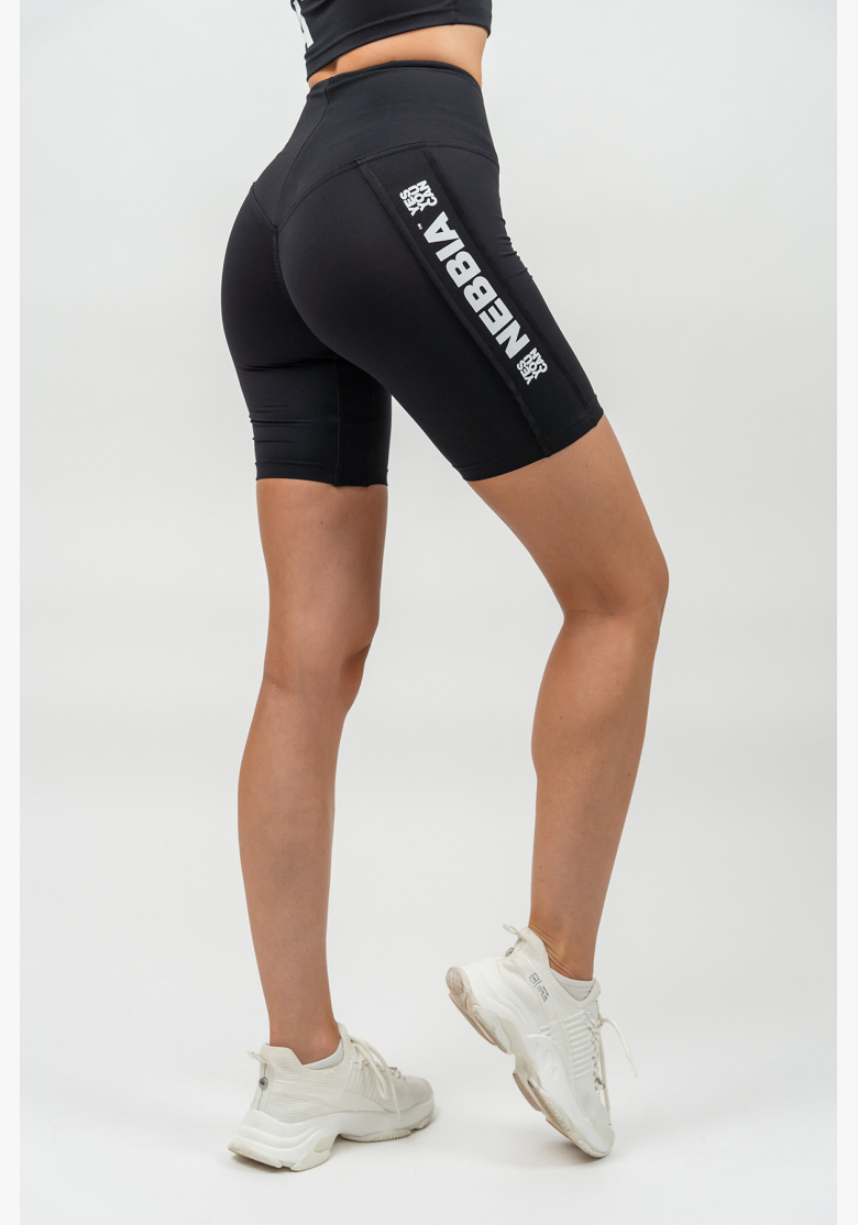 NEBBIA • Cyklistické šortky s vysokým pásom ICONIC čierna • Nebshop.sk NEBBIA • Cyklistické šortky s vysokým pásom ICONIC čierna • Nebshop.sk