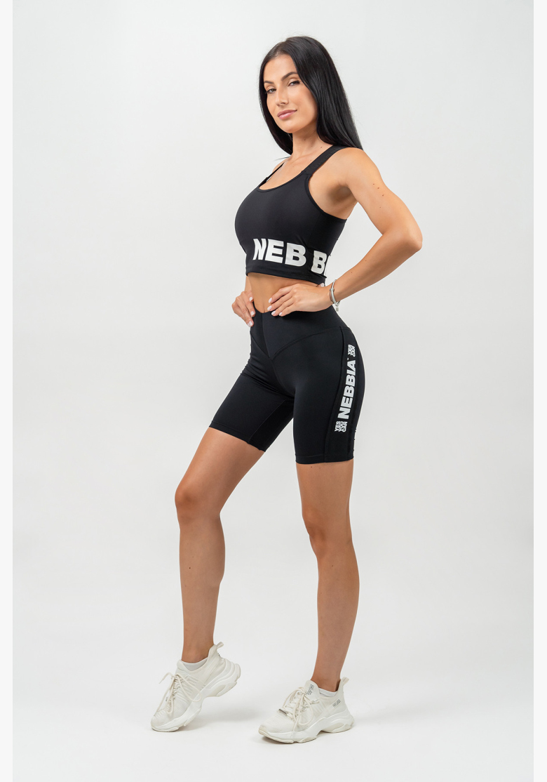 NEBBIA • Cyklistické šortky s vysokým pásom ICONIC čierna • Nebshop.sk NEBBIA • Cyklistické šortky s vysokým pásom ICONIC čierna • Nebshop.sk