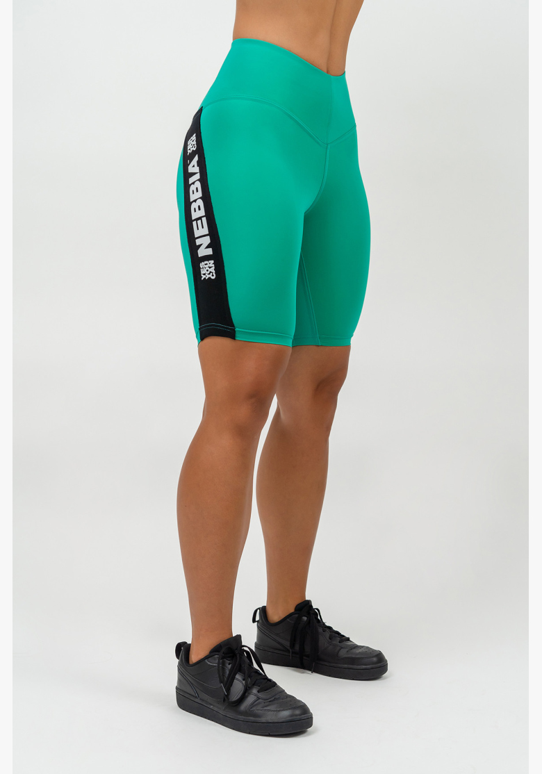 NEBBIA • Cyklistické šortky s vysokým pasem ICONIC zelená • Nebshop.sk NEBBIA • Cyklistické šortky s vysokým pasem ICONIC zelená • Nebshop.sk