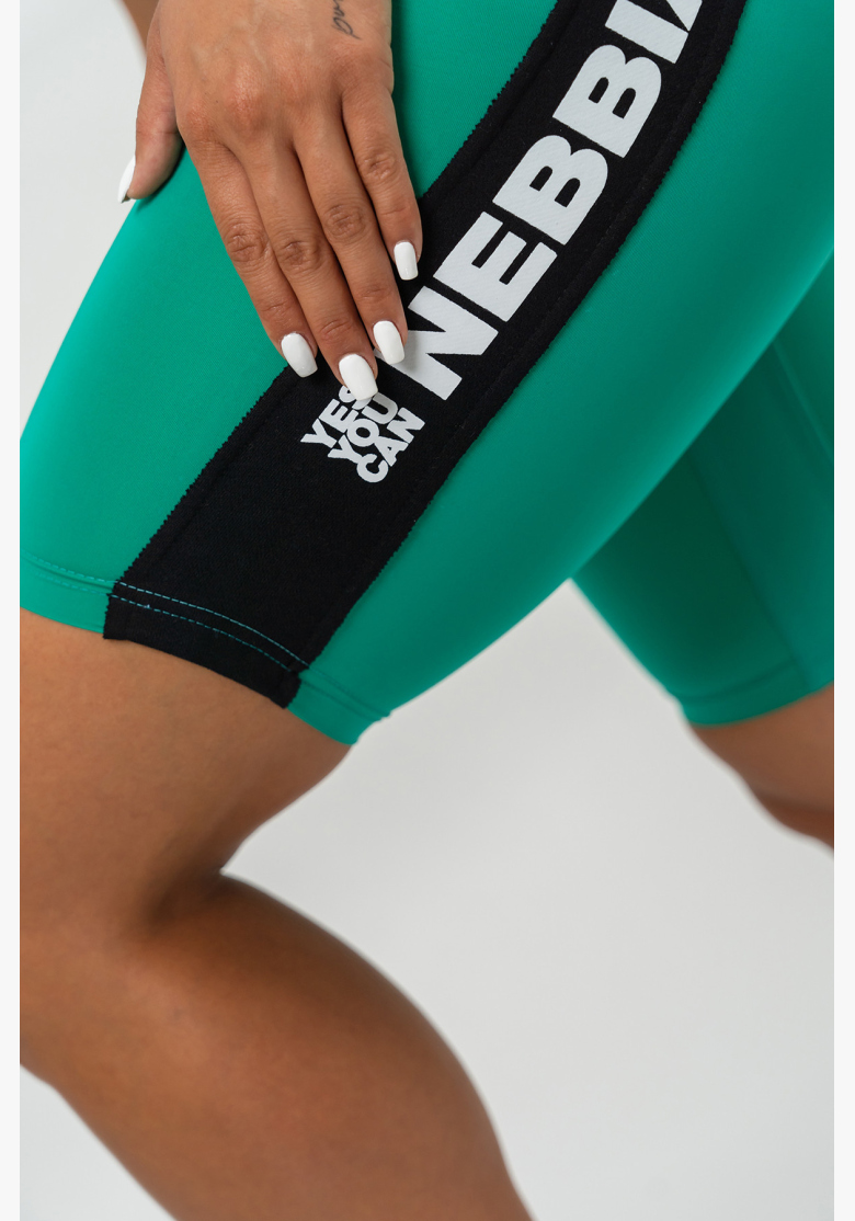 NEBBIA • Cyklistické šortky s vysokým pasem ICONIC zelená • Nebshop.sk NEBBIA • Cyklistické šortky s vysokým pasem ICONIC zelená • Nebshop.sk