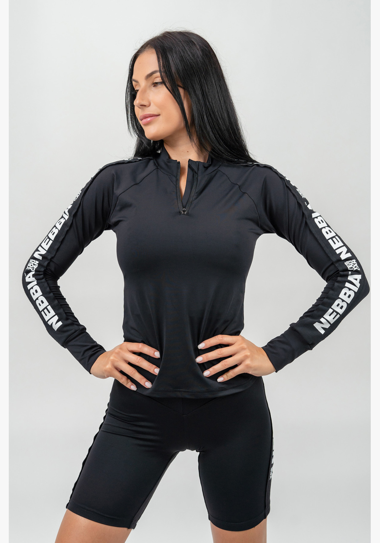 NEBBIA • Long Sleeve Sports Top WINNER Black • Nebshop.cz NEBBIA • Long Sleeve Sports Top WINNER Black • Nebshop.cz