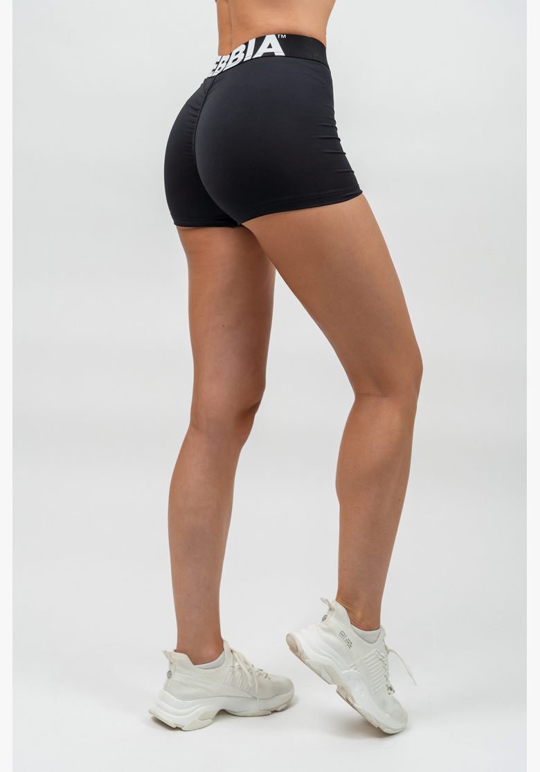 NEBBIA • Fitness šortky s vysokým pasem GLUTE PUMP čierna • Nebshop.sk NEBBIA • Fitness šortky s vysokým pasem GLUTE PUMP čierna • Nebshop.sk