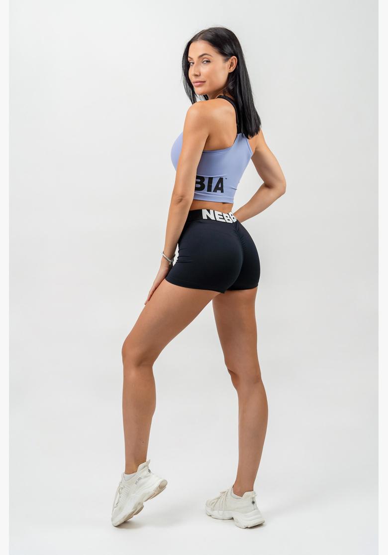 NEBBIA • Fitness šortky s vysokým pasem GLUTE PUMP čierna • Nebshop.sk NEBBIA • Fitness šortky s vysokým pasem GLUTE PUMP čierna • Nebshop.sk