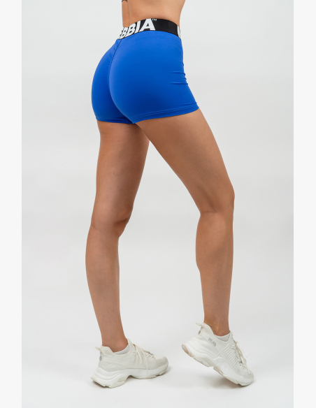 NEBBIA • Fitness šortky s vysokým pásom GLUTE PUMP modrá • Nebshop.sk