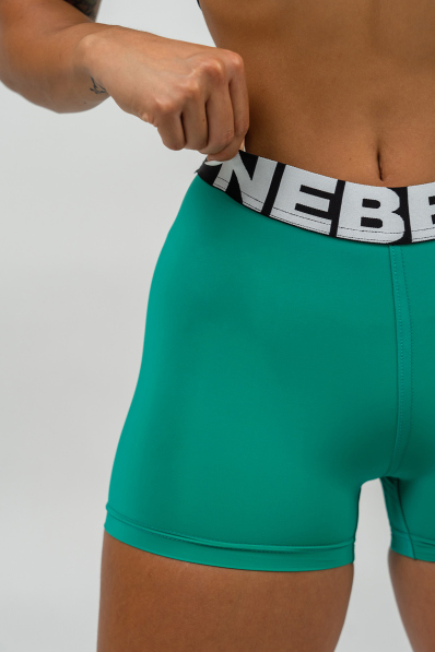 NEBBIA • Fitness šortky s vysokým pasem GLUTE PUMP zelená • Nebshop.cz 2